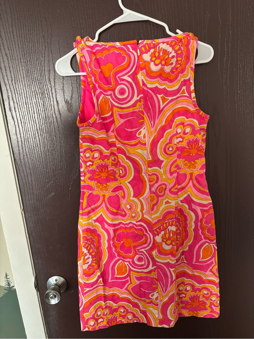Trina Turk Pink and Orange Floral Shift Dress - Picture 2 of 3
